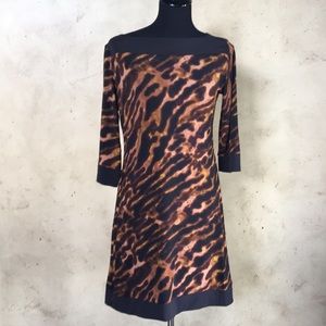 Boat Neck Mini Dress